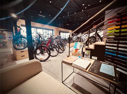 Intérieur magasin de vélos Béthune