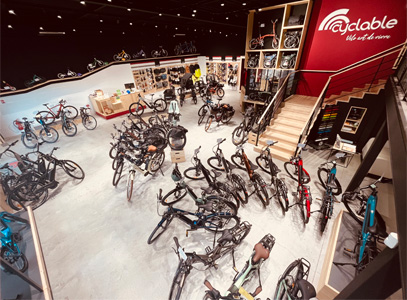 Intérieur magasin de vélos Béthune